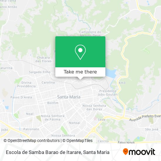 Mapa Escola de Samba Barao de Itarare