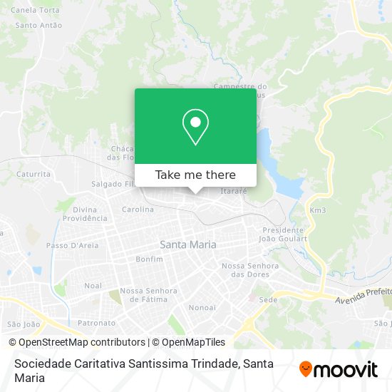 Mapa Sociedade Caritativa Santissima Trindade