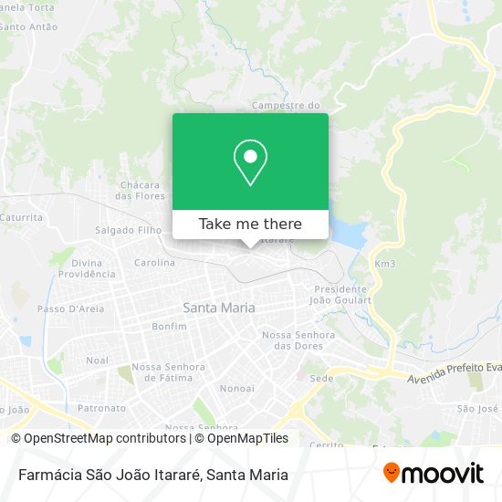 Farmácia São João Itararé map