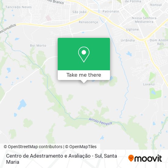 Centro de Adestramento e Avaliação - Sul map
