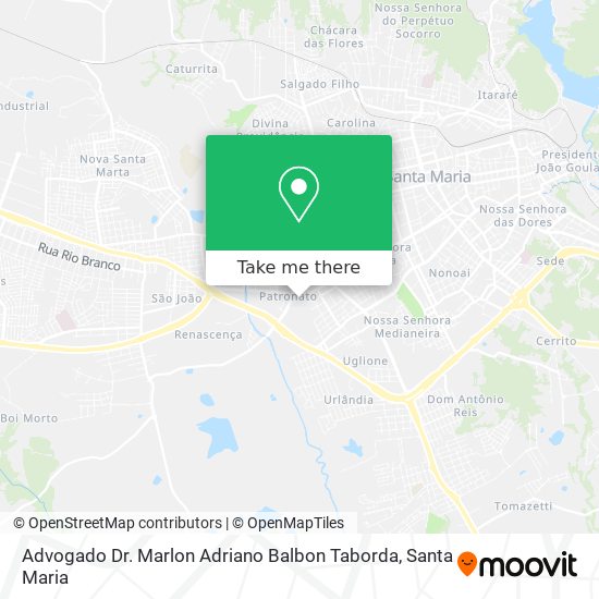 Advogado Dr. Marlon Adriano Balbon Taborda map