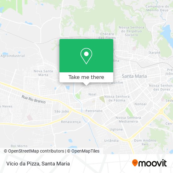 Vício da Pizza map