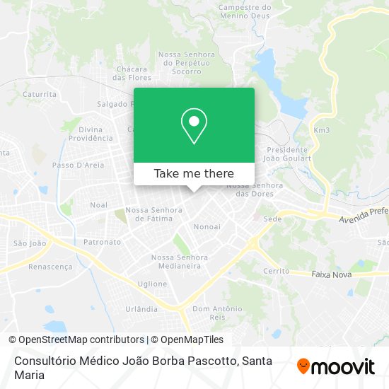 Mapa Consultório Médico João Borba Pascotto