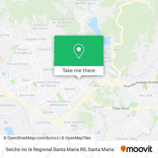 Seicho no Ie Regional Santa Maria RS map
