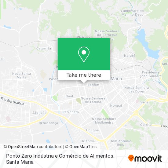 Ponto Zero Indústria e Comércio de Alimentos map