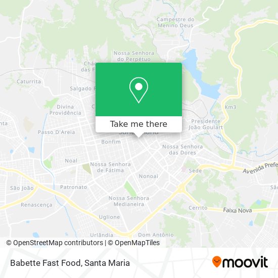 Babette Fast Food map