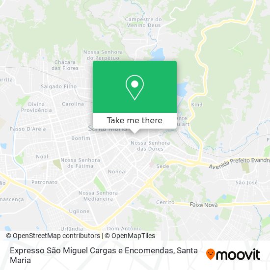 Expresso São Miguel Cargas e Encomendas map