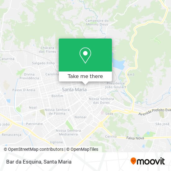 Mapa Bar da Esquina