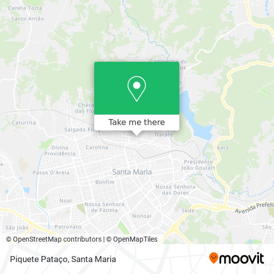 Piquete Pataço map