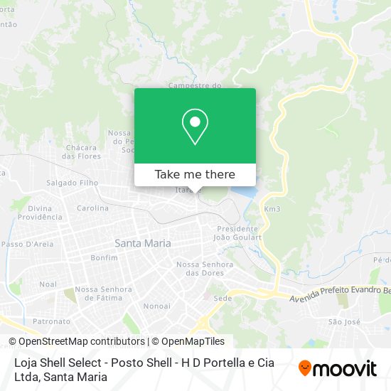 Loja Shell Select - Posto Shell - H D Portella e Cia Ltda map