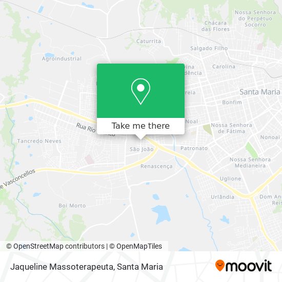 Mapa Jaqueline Massoterapeuta