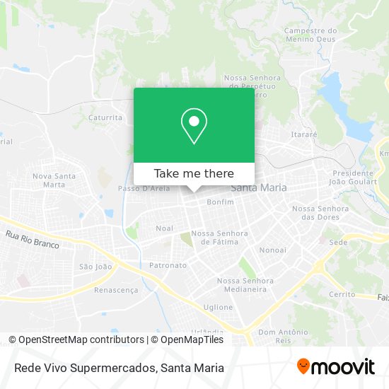 Rede Vivo Supermercados map