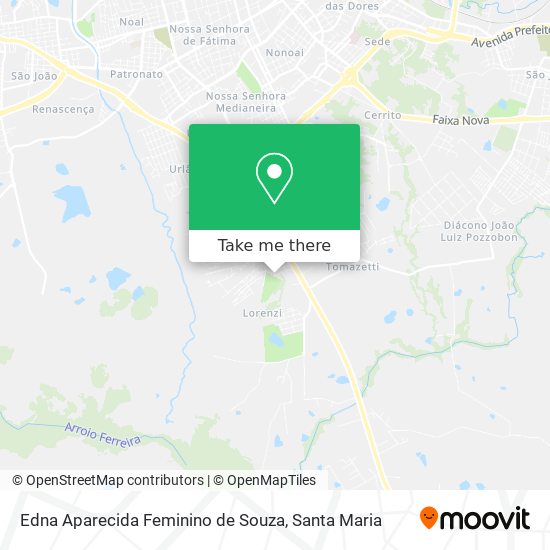 Edna Aparecida Feminino de Souza map