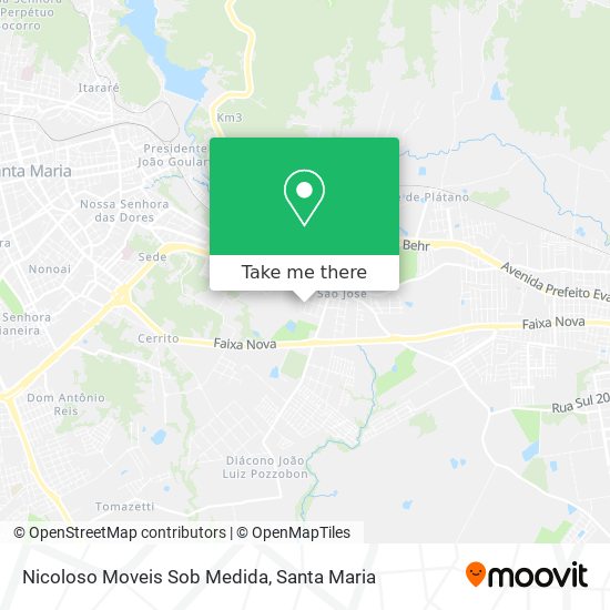 Mapa Nicoloso Moveis Sob Medida