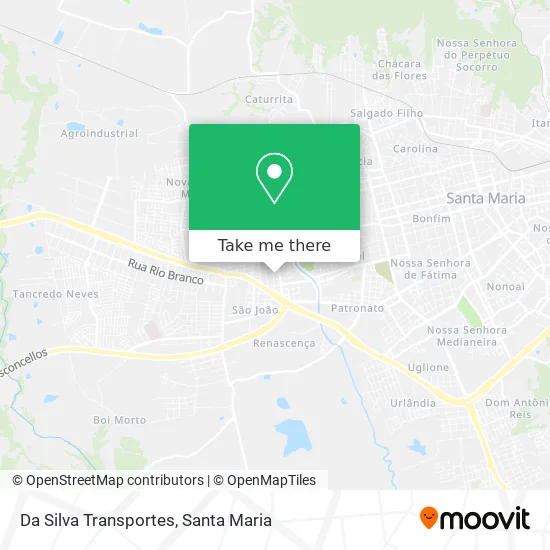 Da Silva Transportes map