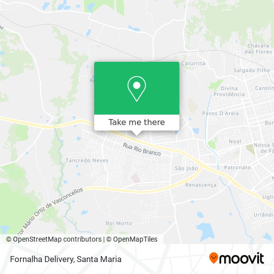 Fornalha Delivery map