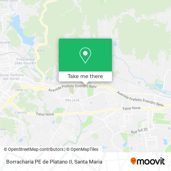 Borracharia PE de Platano II map