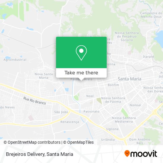Brejeiros Delivery map