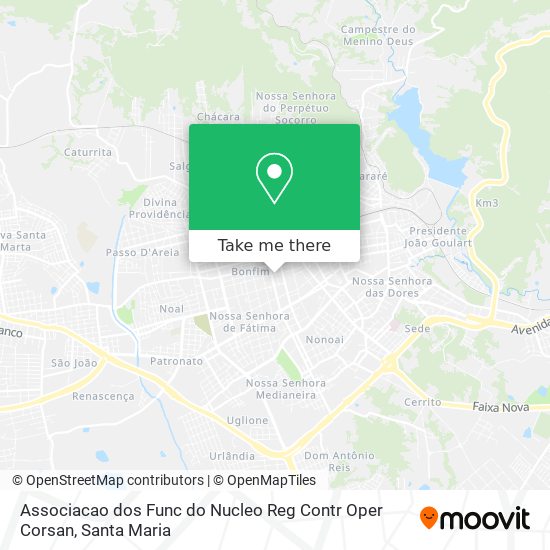 Mapa Associacao dos Func do Nucleo Reg Contr Oper Corsan