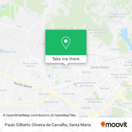 Paulo Gilberto Oliveira de Carvalho map