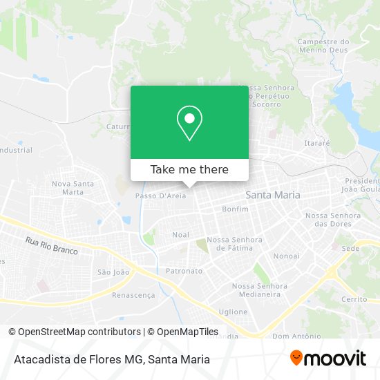 Mapa Atacadista de Flores MG