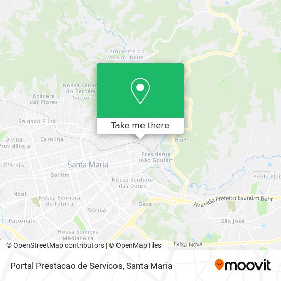 Mapa Portal Prestacao de Servicos