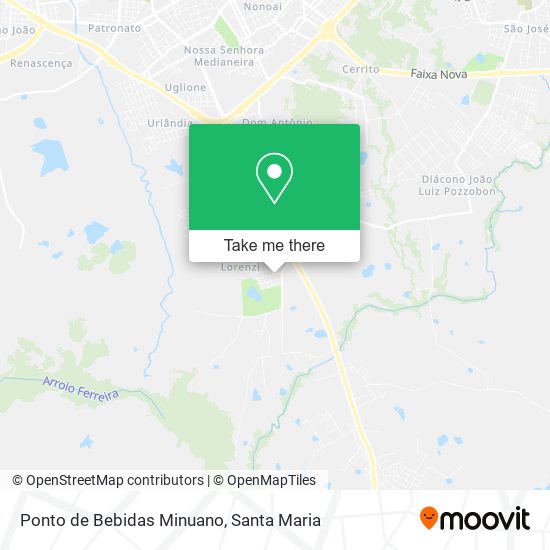 Ponto de Bebidas Minuano map