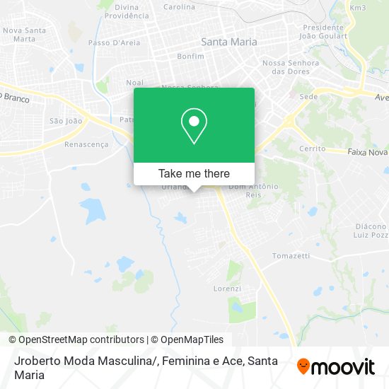 Mapa Jroberto Moda Masculina / , Feminina e Ace