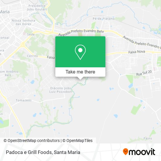 Mapa Padoca e Grill Foods