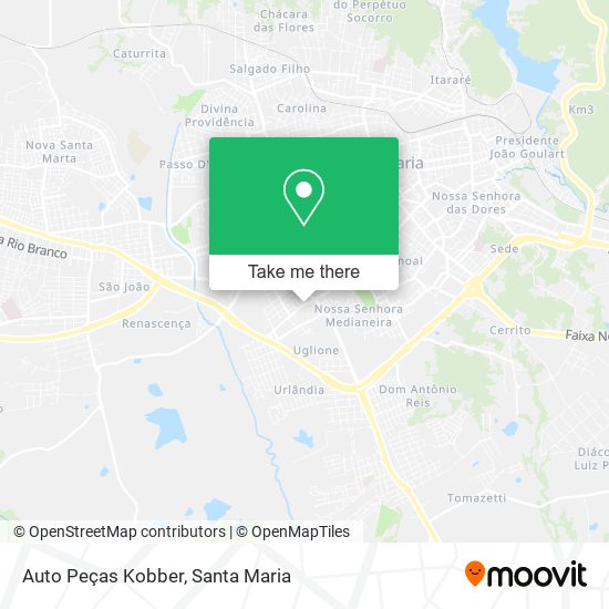 Auto Peças Kobber map