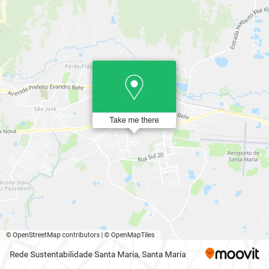 Rede Sustentabilidade Santa Maria map