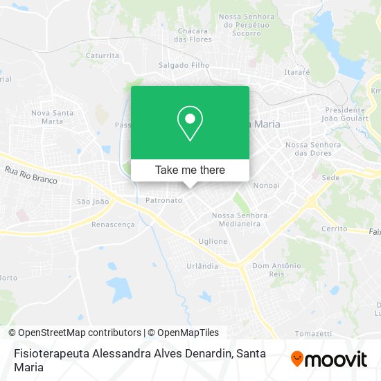 Fisioterapeuta Alessandra Alves Denardin map