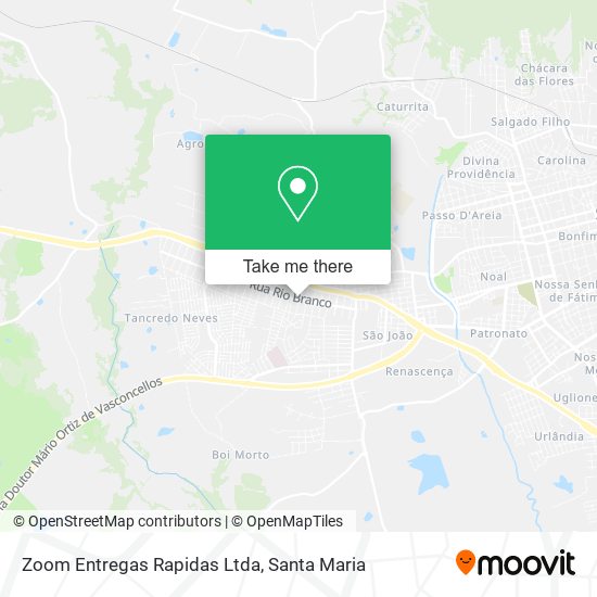 Mapa Zoom Entregas Rapidas Ltda