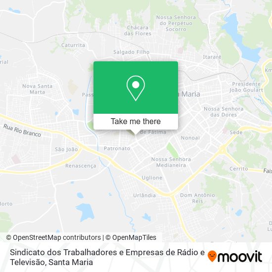 Sindicato dos Trabalhadores e Empresas de Rádio e Televisão map