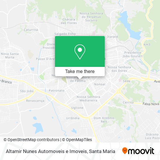 Mapa Altamir Nunes Automoveis e Imoveis