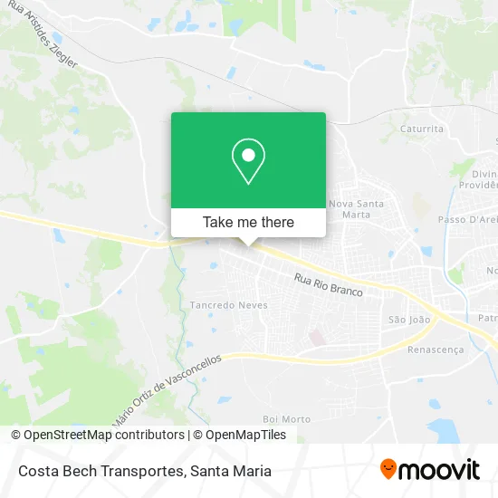 Costa Bech Transportes map