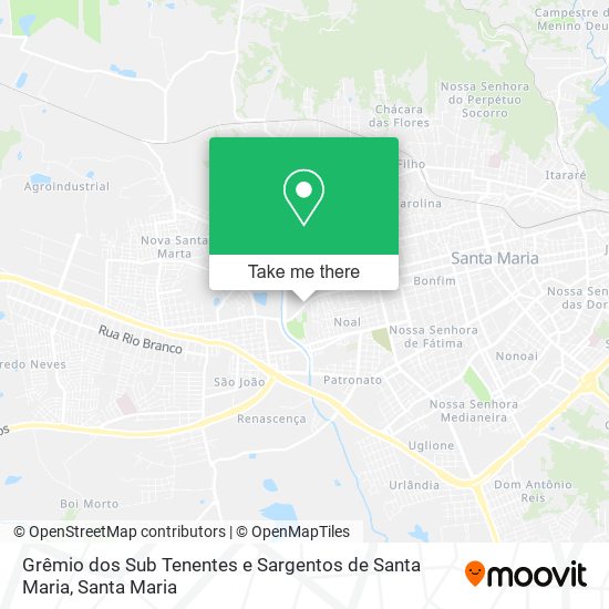 Grêmio dos Sub Tenentes e Sargentos de Santa Maria map