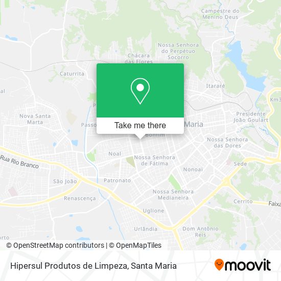 Mapa Hipersul Produtos de Limpeza