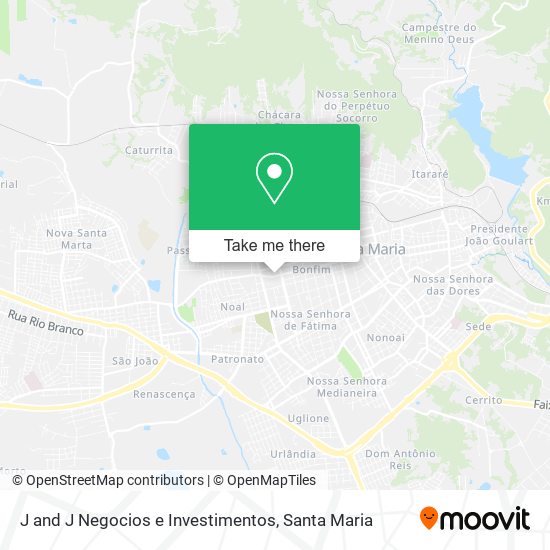 Mapa J and J Negocios e Investimentos