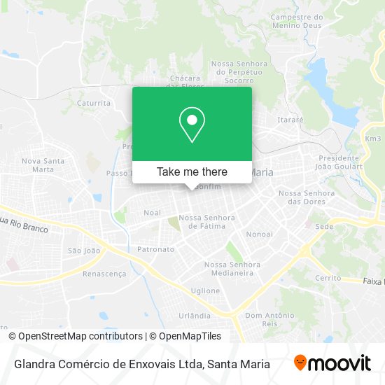 Mapa Glandra Comércio de Enxovais Ltda