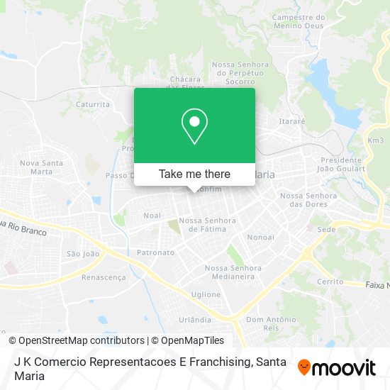 Mapa J K Comercio Representacoes E Franchising