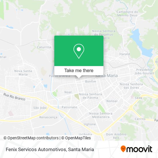 Mapa Fenix Servicos Automotivos