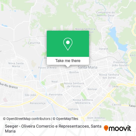 Seeger - Oliveira Comercio e Representacoes map