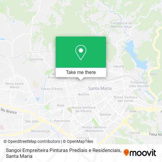 Sangoi Empreiteira Pinturas Prediais e Residenciais map