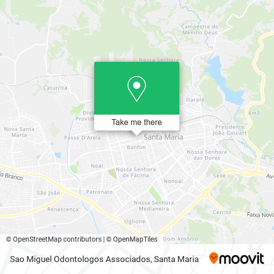 Mapa Sao Miguel Odontologos Associados