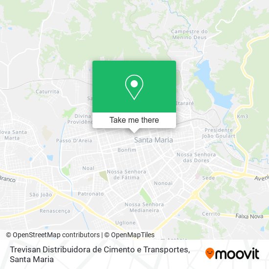 Trevisan Distribuidora de Cimento e Transportes map