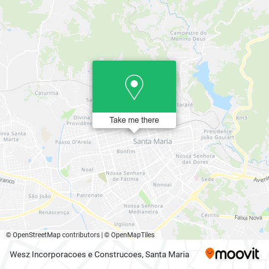 Mapa Wesz Incorporacoes e Construcoes