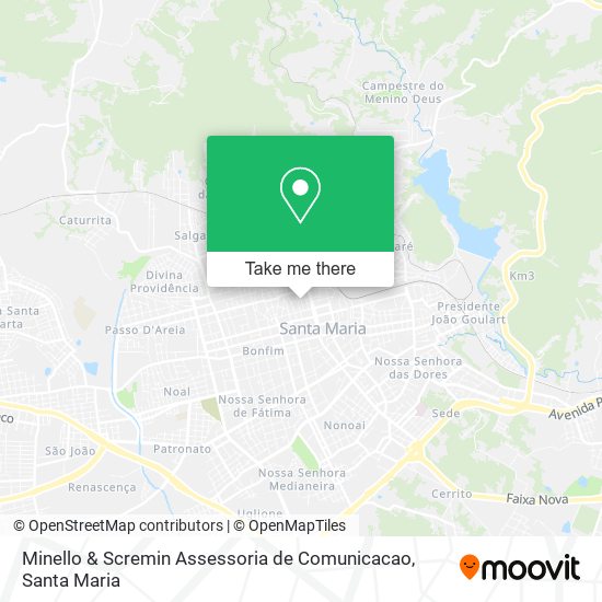 Mapa Minello & Scremin Assessoria de Comunicacao