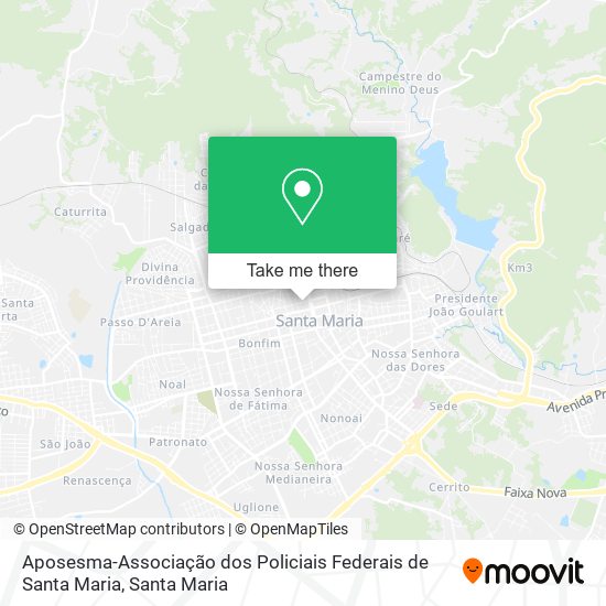 Aposesma-Associação dos Policiais Federais de Santa Maria map