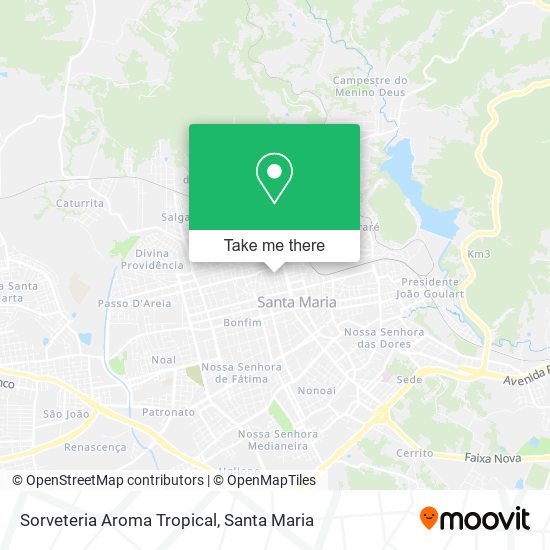 Sorveteria Aroma Tropical map